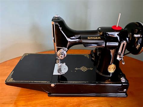stunning  singer  featherweight sewing machine  etsy
