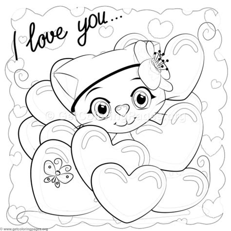love   cat coloring pages getcoloringpagesorg cat