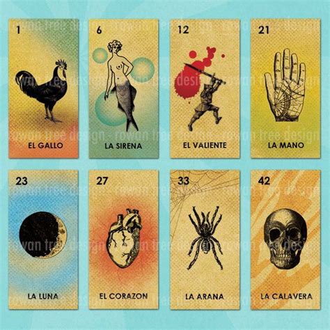 full set  printable loteria cards  xin size perfect