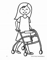 Coloring Pages Kids Disabilities Books Disability Awareness Created Mom Feature Year Disabled Needs Special Wheelchair Girl People Themighty Sheets Drawing sketch template