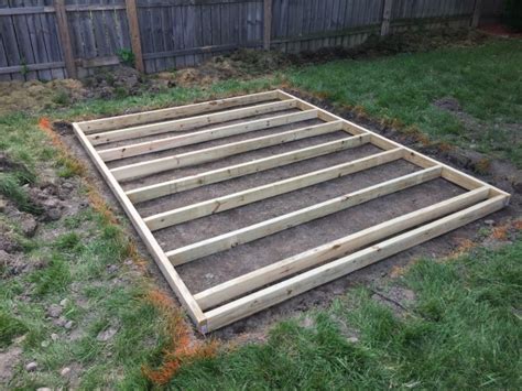 build  shed floor  pressure treated wood