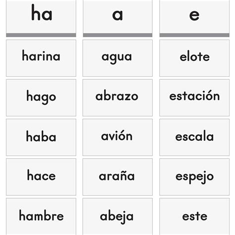 essential spanish word sorts™ book and demonstration cards set