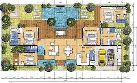 exceptional bali style house plans house  sale  owner watergarden villa pool garden bali