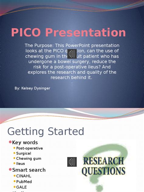 pico  nursing systematic review