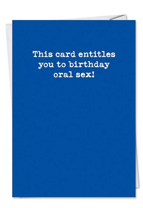 oral sex unique nasty greeting card