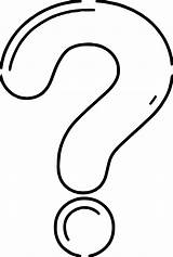Question Mark Clipart Coloring Printable Template Any Pages Templates Clipartmag sketch template
