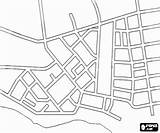 Calles Colorear Cidade Ruas Desenho Ciudades Mapas Pueblos Cidades Colorirgratis Desenhar sketch template