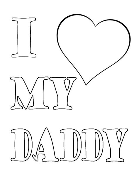 love dad coloring pages  getcoloringscom  printable