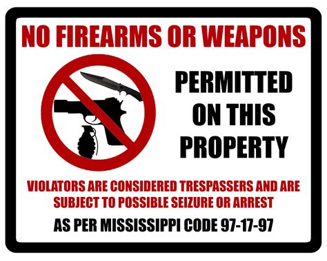 printable  guns allowed sign