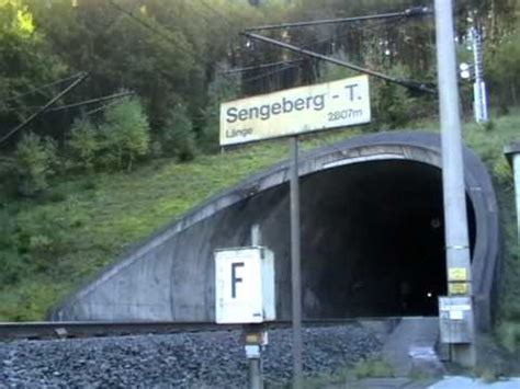 german high speed train ice  sengeberg tunnel youtube