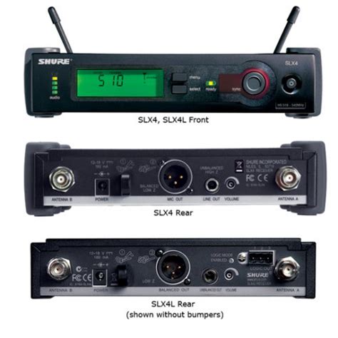 shure slx wireless receiver freq  slx  avshopca canadas pro audio video  dj