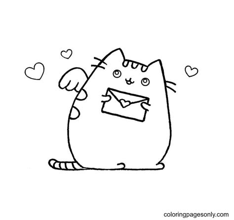 pusheen coloring pages coloring pages  kids  adults