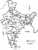 India Map Drawing Mines Asbestos Showing Line Getdrawings Major Paintingvalley sketch template