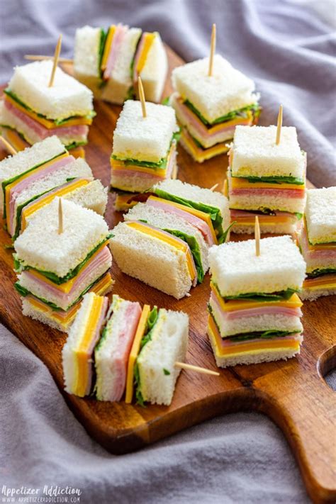 mini sandwiches  party appetizer addiction