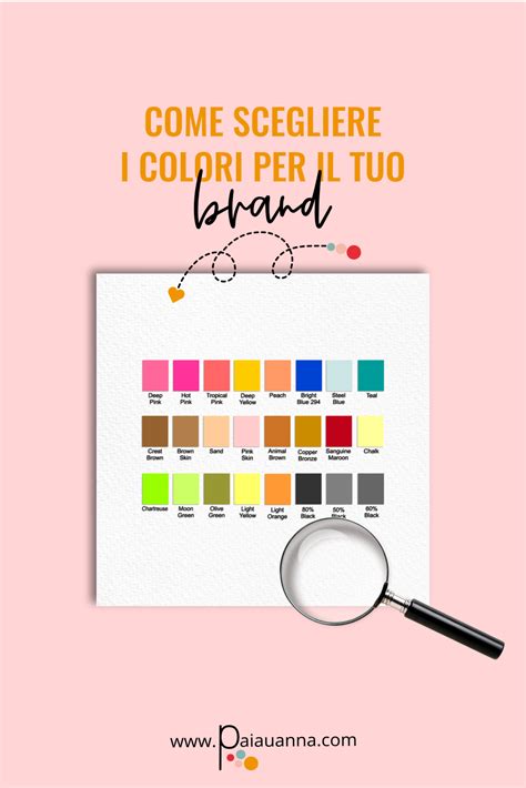 scopri  scegliere la palette colori del tuo brand  scarica il