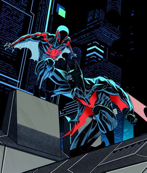 Spiderman 2099 Batman Beyond By Dan Mora Teamup Dc