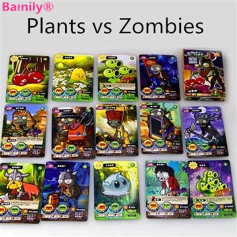 [bainily]100pcs Set Plants Vs Zombies Cards Plants Zombies