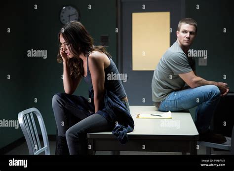 Left To Right Megan Fox As April O Neil And Stephen Amell Plays Casey