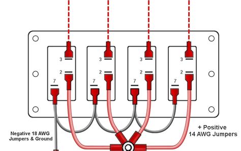 tech aid  pin lighted rocker switch wiring diagram