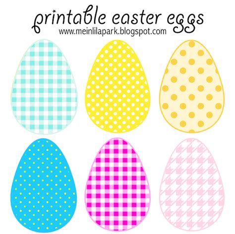 colored easter eggs printable
