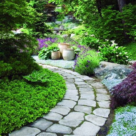 hard surfaces  stones  garden design