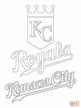 Royals Coloring Kansas City Logo Pages Printable Chiefs Mlb Drawing Atlanta Royal Supercoloring Sheets Crafts Baseball Sports Color Braves Animals sketch template