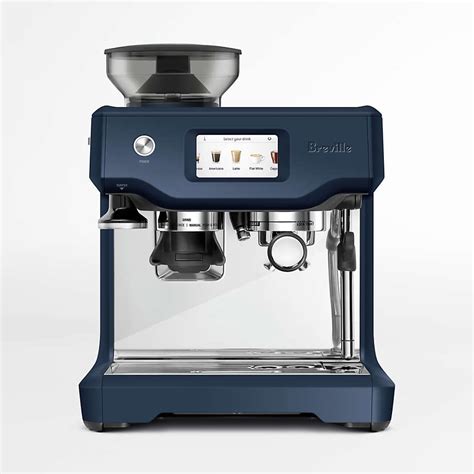 breville barista touch damson blue espresso machine  steam wand reviews crate barrel