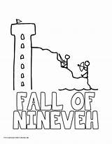 Nineveh Nahum sketch template