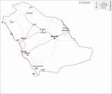 Arabia Saudi Roads Map Abha العربيه sketch template