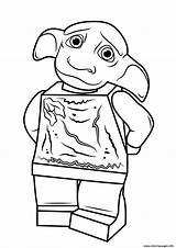 Harry Potter Lego Colouring Pages Dobby Coloring sketch template