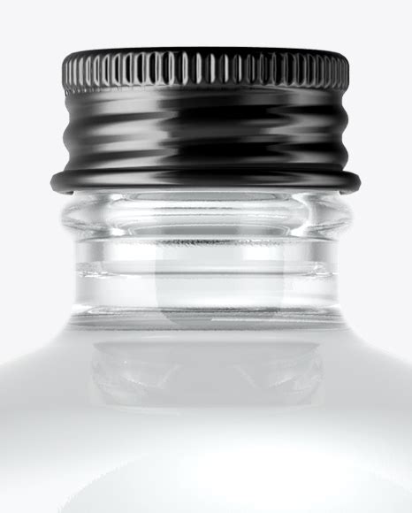 clear glass water bottle mockup in bottle mockups on
