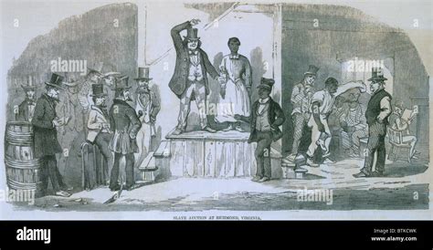Slave Auction In Richmond Virginia In 1856 A Women