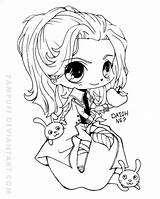 Coloring Chibi Yampuff Coloriage Pages Deviantart Kleurplaat Girl Girls Imprimer Dessin Anime Manga Colouring Dessins Coloriages Google Book Color Marker sketch template