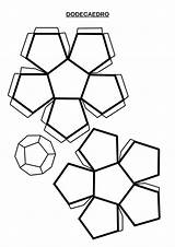 Geometricas Armar Cuerpos Geometricos Geometrica Dodecaedro Icosaedro sketch template