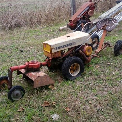 C10 A Gravely Tractor With Tiller Attachment Gravelys Pinterest