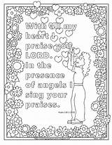 Psalm Praise Verse Bible sketch template