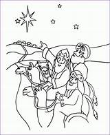 Magi Wisemen Mages Nativity Getcolorings Coloringhome Re sketch template