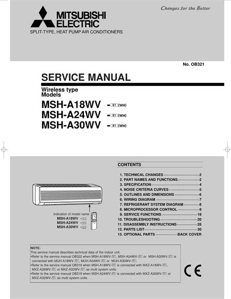 mitsubishi msh awv service manual   manualslib