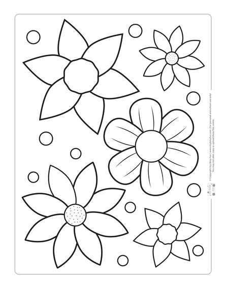 flowers coloring page  easter coloring pages printable flower