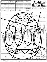 Easter Math Coloring Getdrawings Pages Sheets sketch template