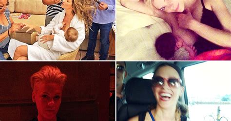 celeb moms share breastfeeding pictures celeb moms share