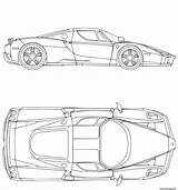 Voiture Enzo sketch template