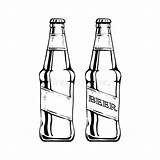 Bierflasche Birra Bottiglia Beer Bottiglie Insieme sketch template