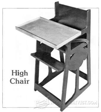 high chair plans woodarchivist