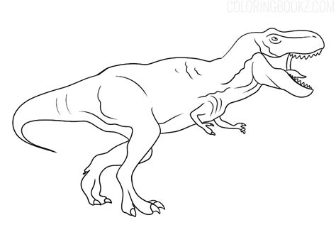 rex coloring page coloring books