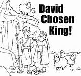 David Coloring King Pages Bible Kids Story Chosen God Samuel Printable Heart Sheets Crafts Activities Stories Looks Activity Goliath School sketch template