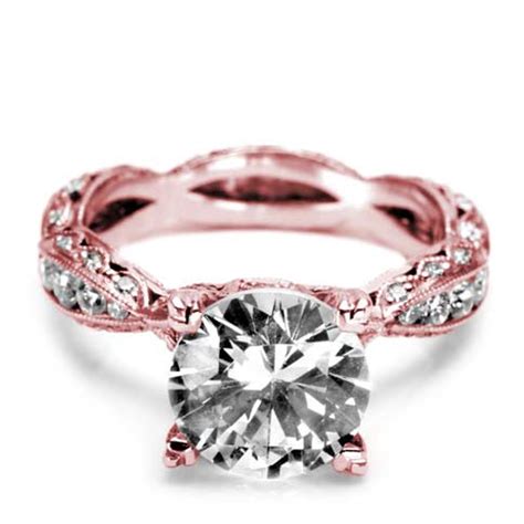 stunning rose gold engagement rings