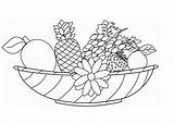 Coloring Pages Vegetables Fruits Fruit Print Drawing Vegetable Library Clipart Kids Basket sketch template