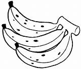 Frutas Banana sketch template