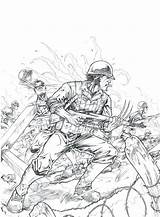 Wwii Coloring Pages Getdrawings Drawing sketch template
